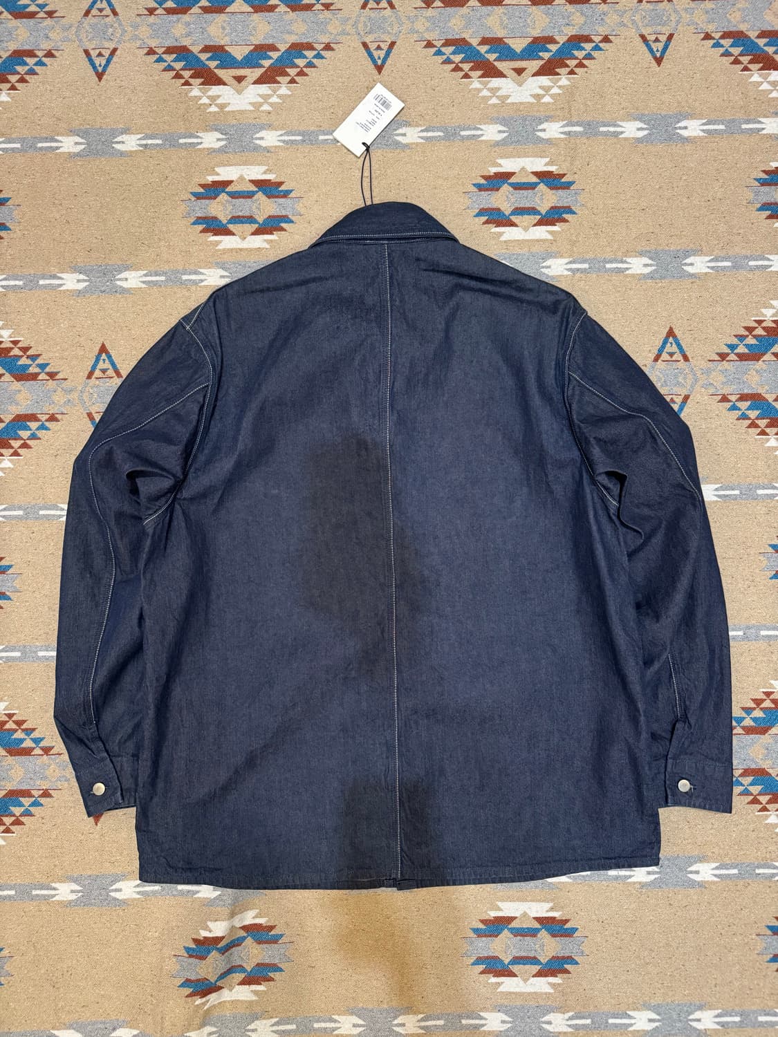 [4][XL] 오라리 하드 트위스트 라이트 데님 셔츠 블루종  상품이미지5