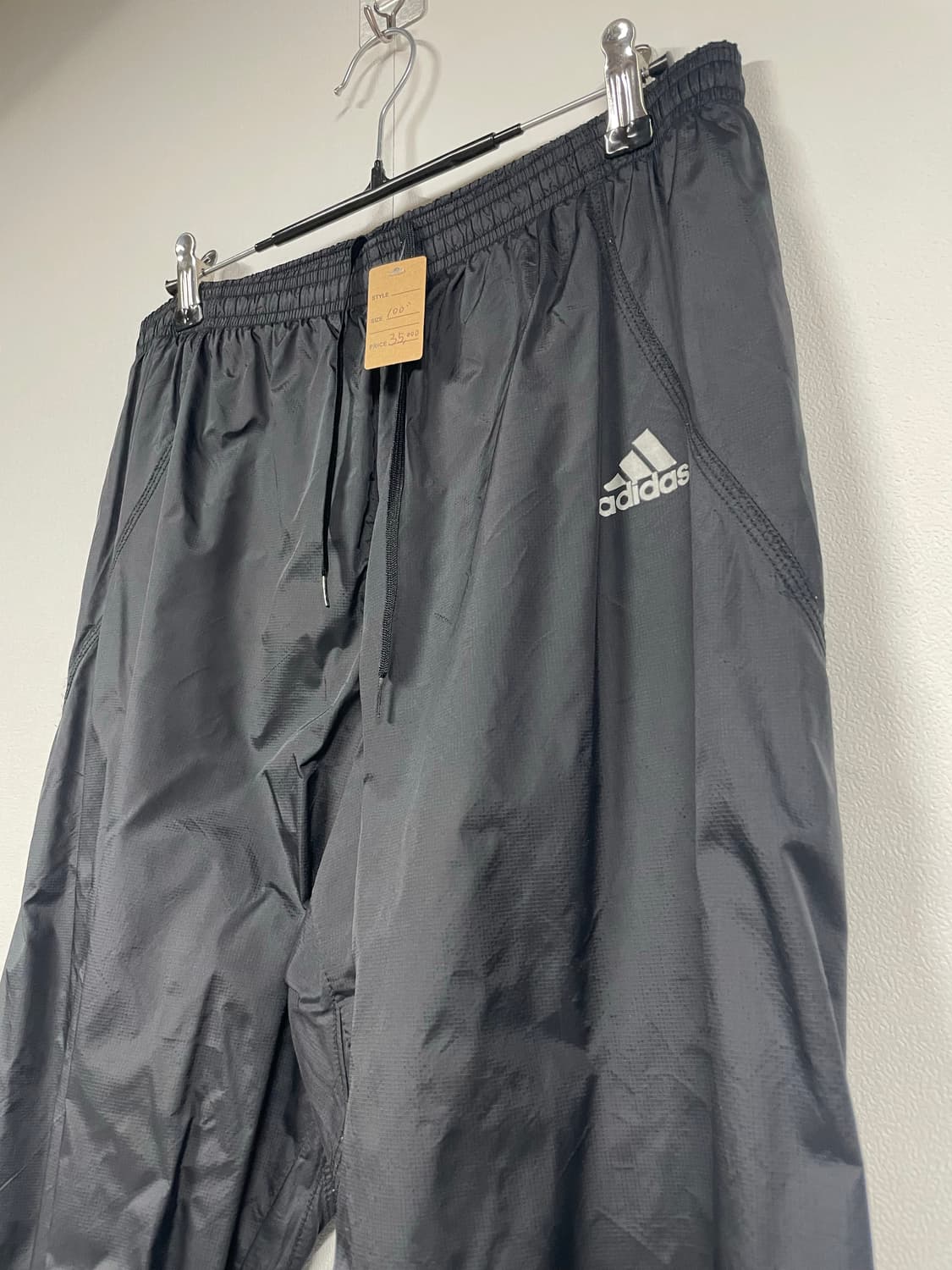 아디다스 그린 삼선 나일론 밴딩 트랙팬츠 상품이미지2