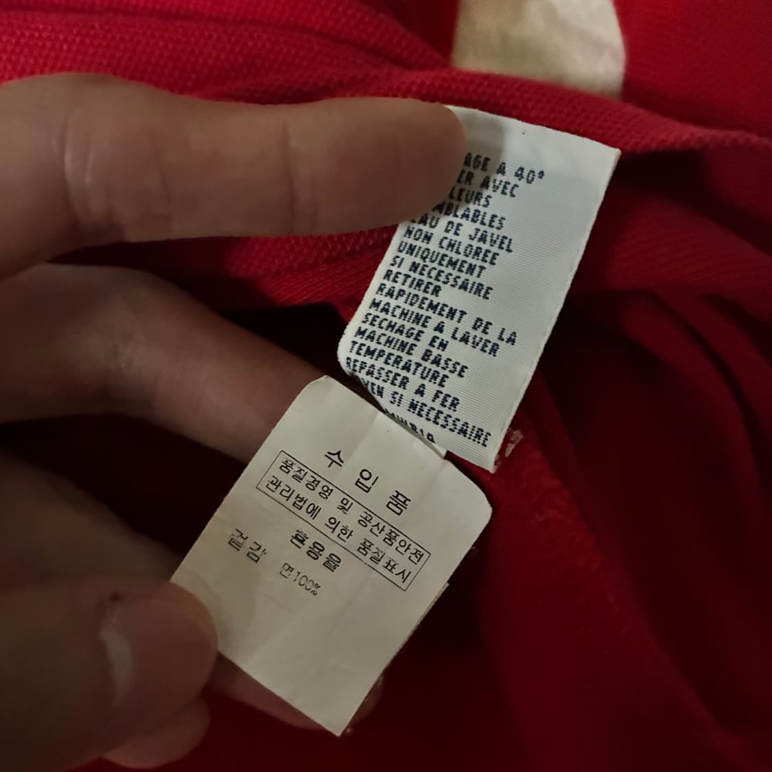 폴로 빅포니 브리튼 레드 롱슬리브 M 상품이미지6