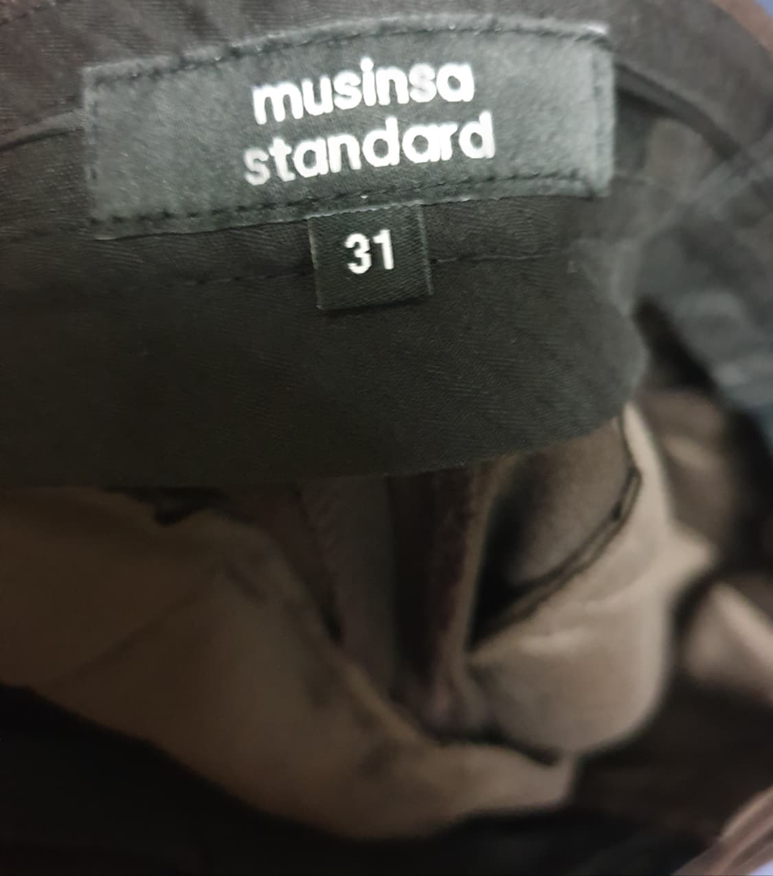 무신사스탠다드 히든밴딩 테이퍼드 슬랙스 모카브라운(31) 상품이미지2