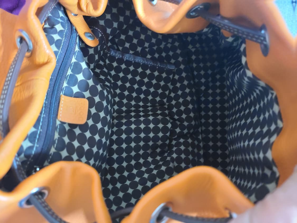 SODA 오렌지 가죽 백팩 상품이미지8