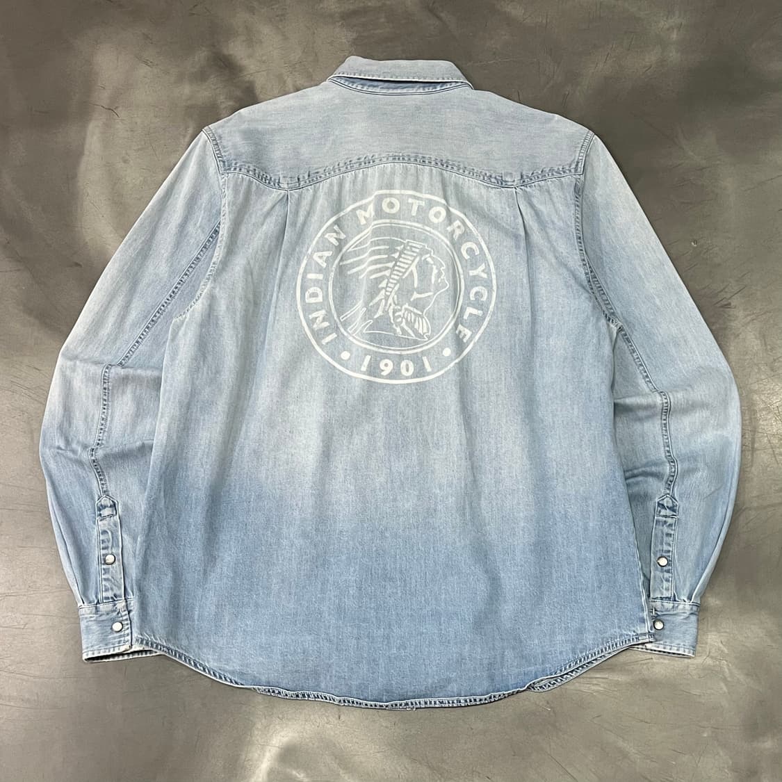  인디언 모터사이클 데님 셔츠 y14727 상품이미지2