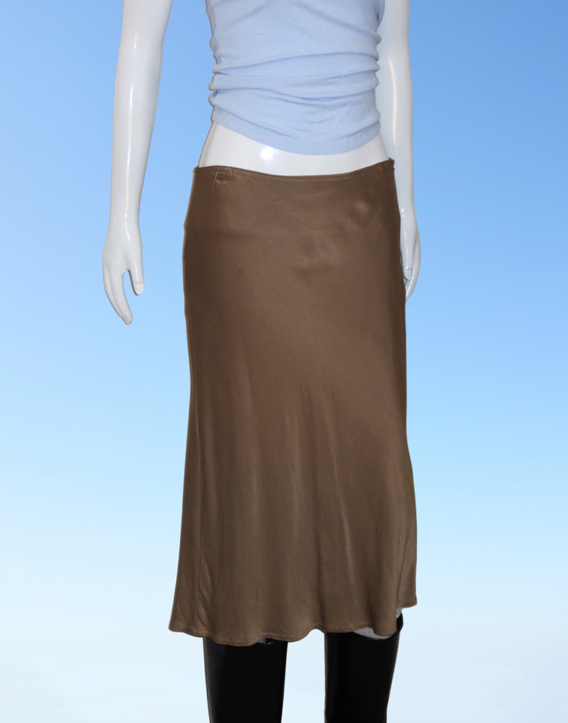 Mocha Satin Skirt 상품이미지6