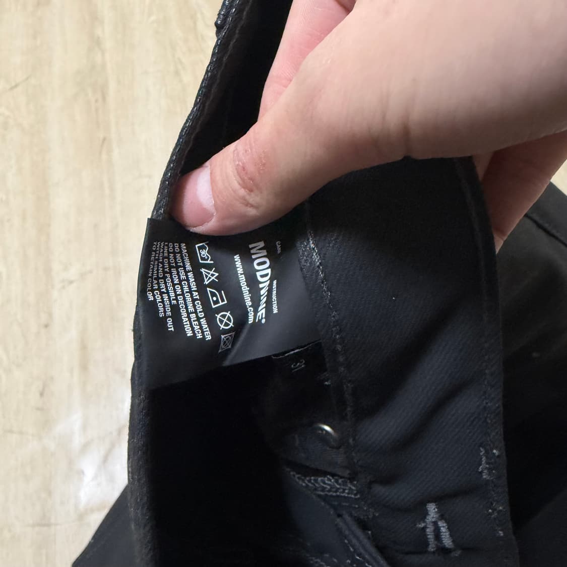 새상품 모드나인 블랙로즈 블랙진 31  상품이미지6