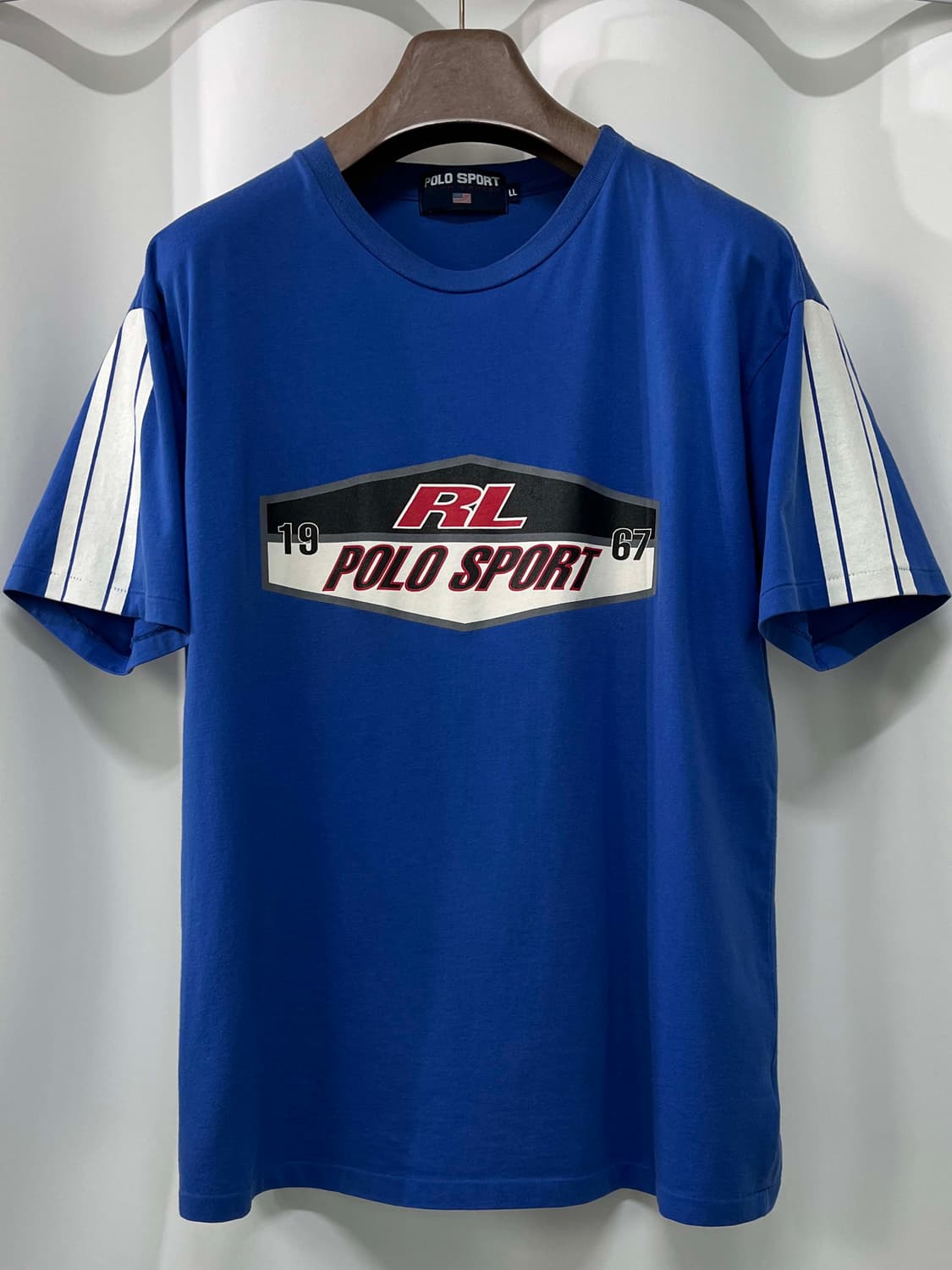 90's 폴로 스포츠 RL 레이싱 러버나염 반팔티 상품이미지1