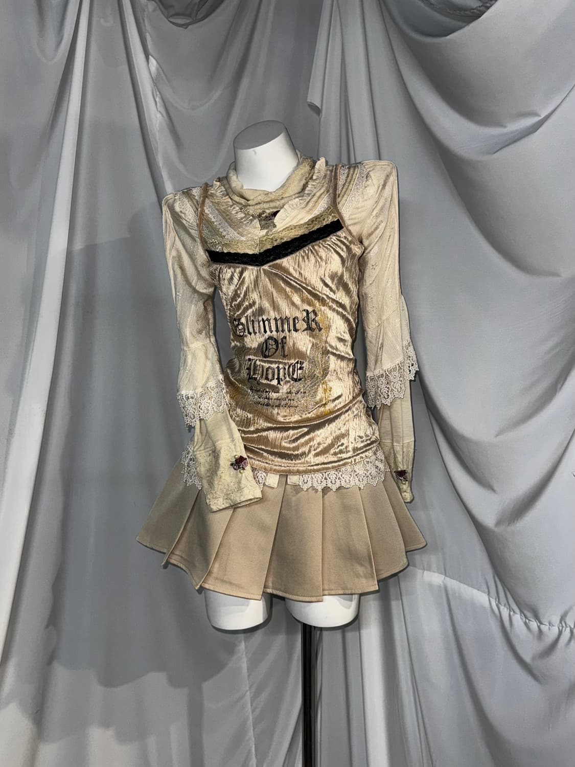 Axes Femme 엑시즈팜 라떼갸루맛 리본 꿈파 허니깔 코디세트 상품이미지6