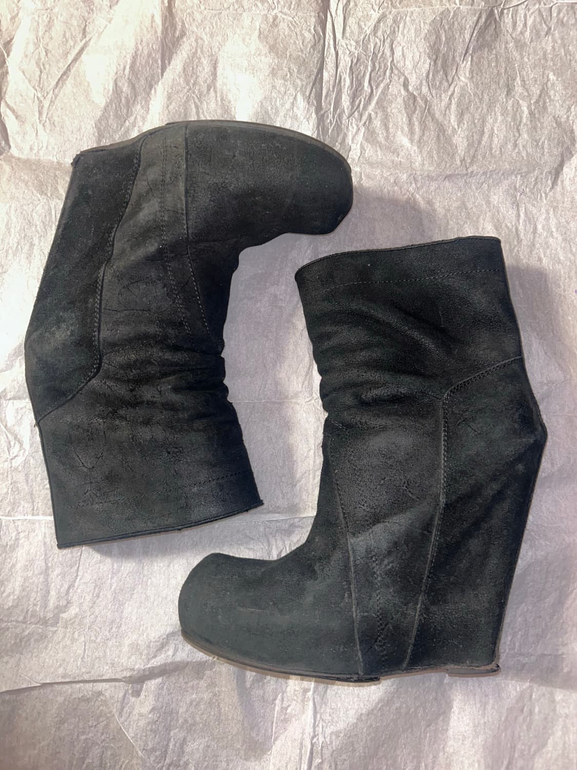 릭오웬스 웨지힐 부츠 37 (240) 상품이미지1