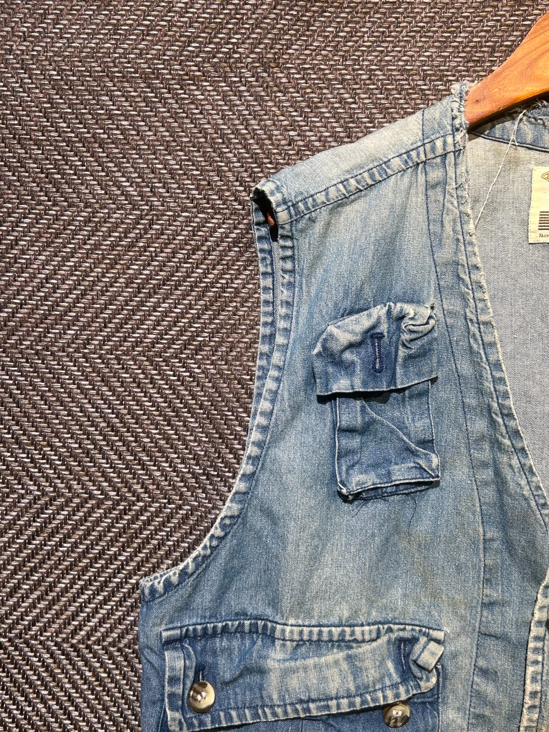 90s 맥홉 U.S.A 데님베스트 상품이미지4