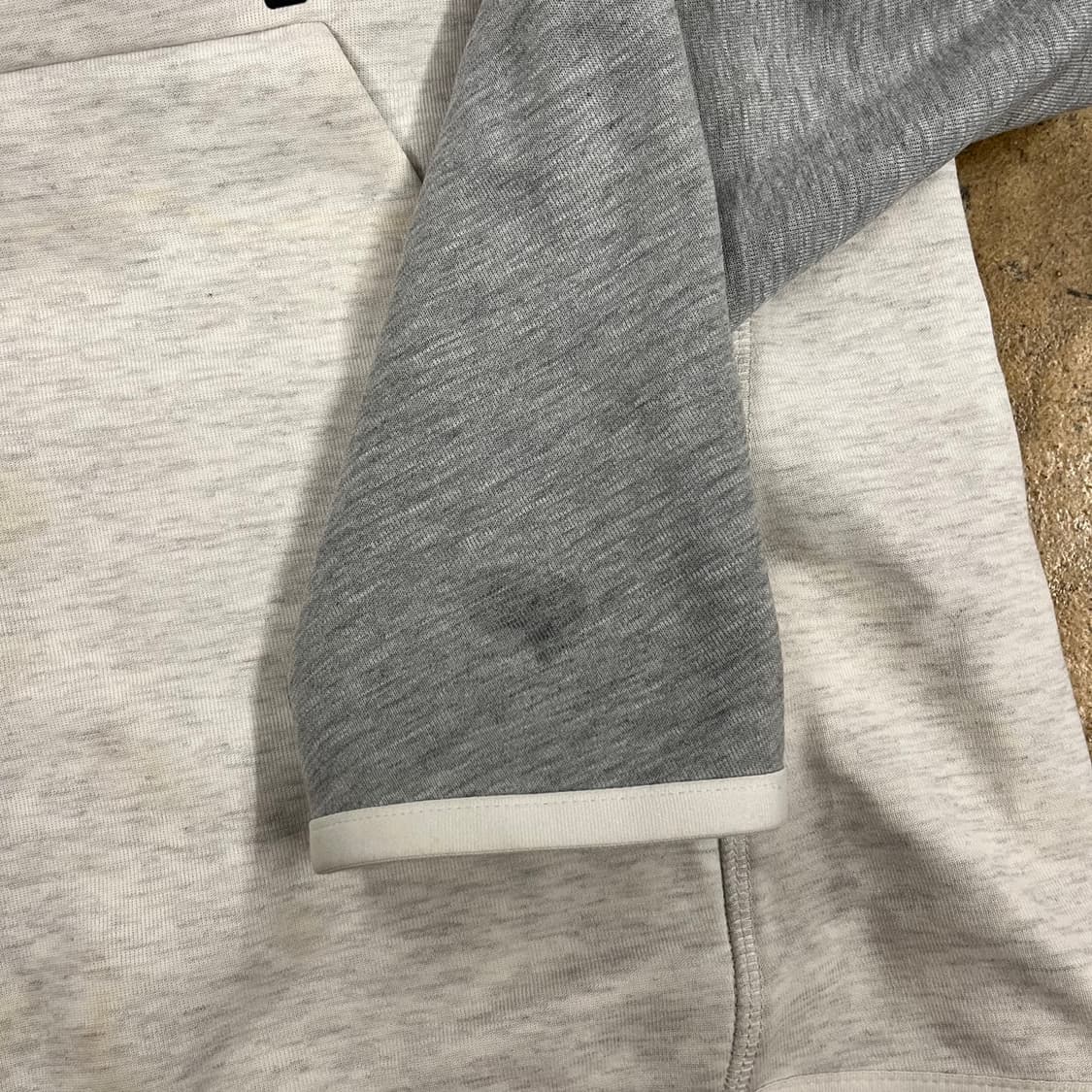 [정품/L] 나이키 테크 플리스 풀집업 후드 그레이 화이트 b18 상품이미지8