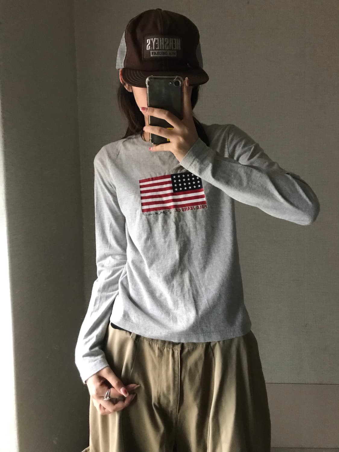 폴로 성조기 롱슬리브 상품이미지1
