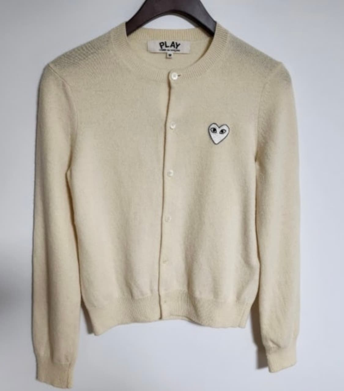 꼼데가르송 아이보리 가디건 상품이미지6