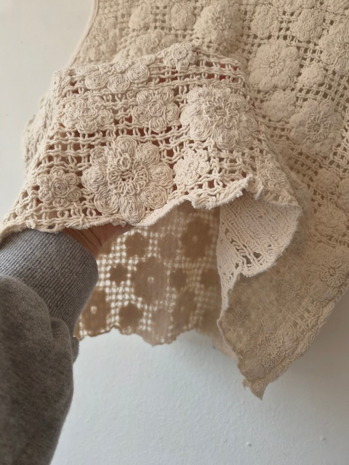 스테이블 Stable 여성 플라워모티브크로셰조끼 FREE 상품이미지5