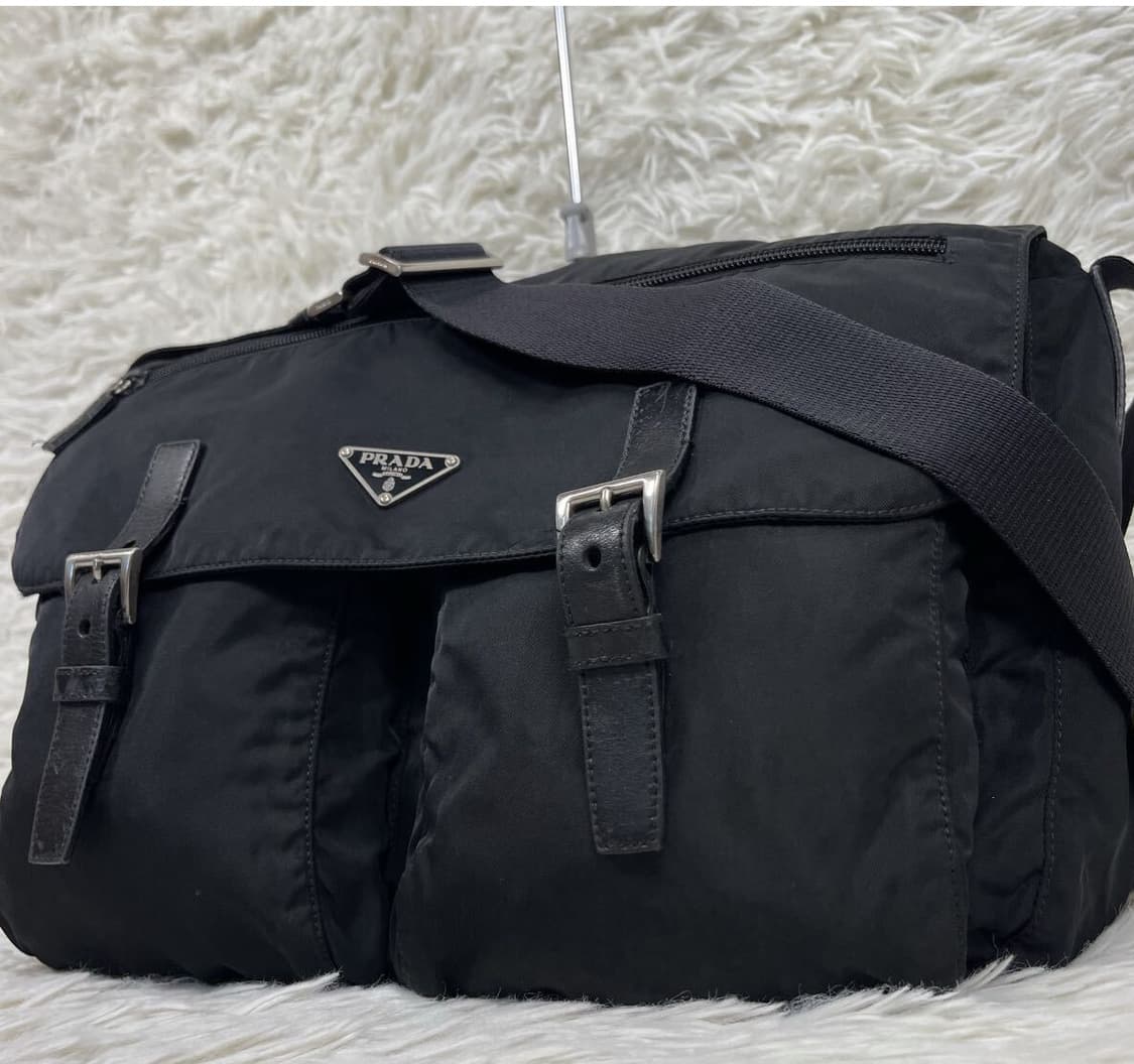 PRADA 프라다 테스토 나일론 메신저백 블랙 상품이미지1