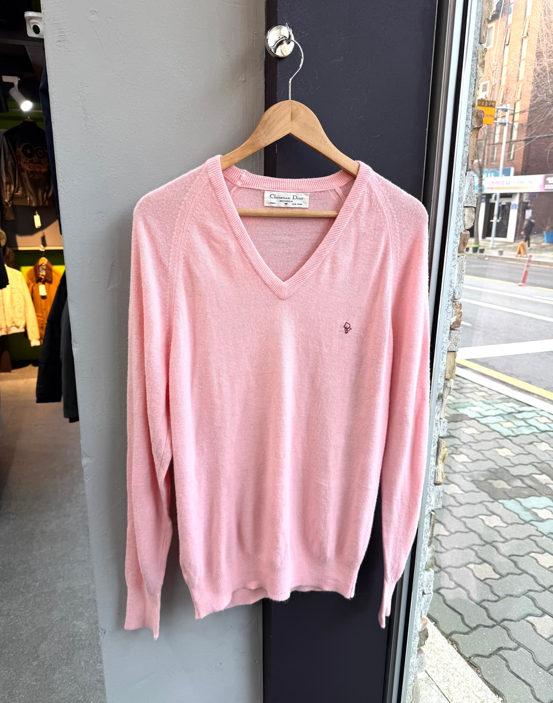 .M/ 크리스찬디올 1990AW 브이넥 로고 니트 상품이미지2