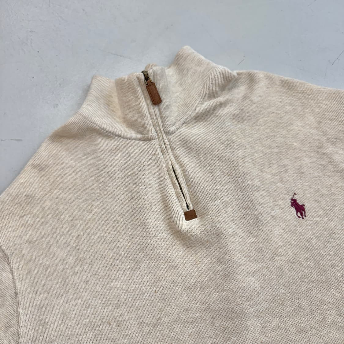 폴로 신형 오버핏 아노락 반집업 니트 상품이미지3