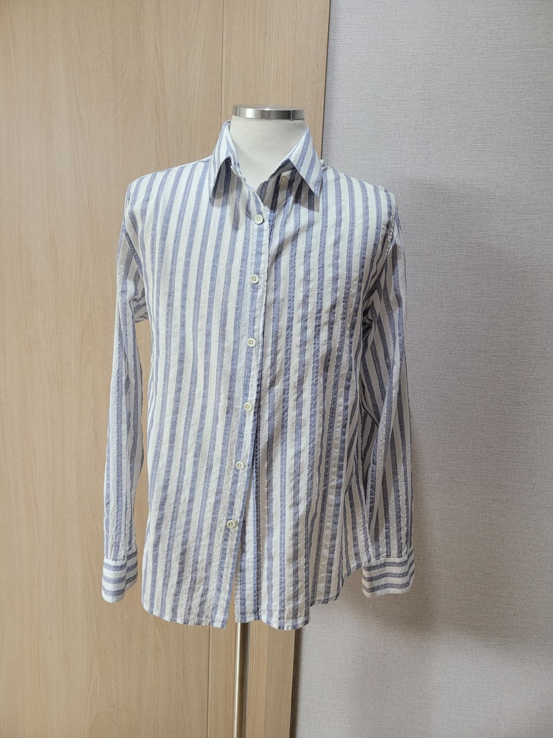 잭앤질 Jack&Jill 남자 스트라이프 셔츠 100 스카이블루 상품이미지1