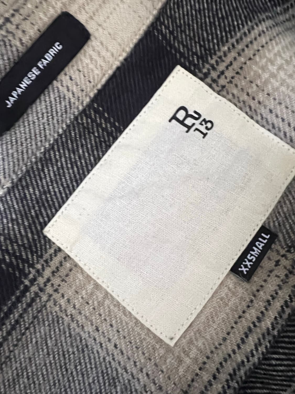 R13 데미지 체크 셔츠 상품이미지2