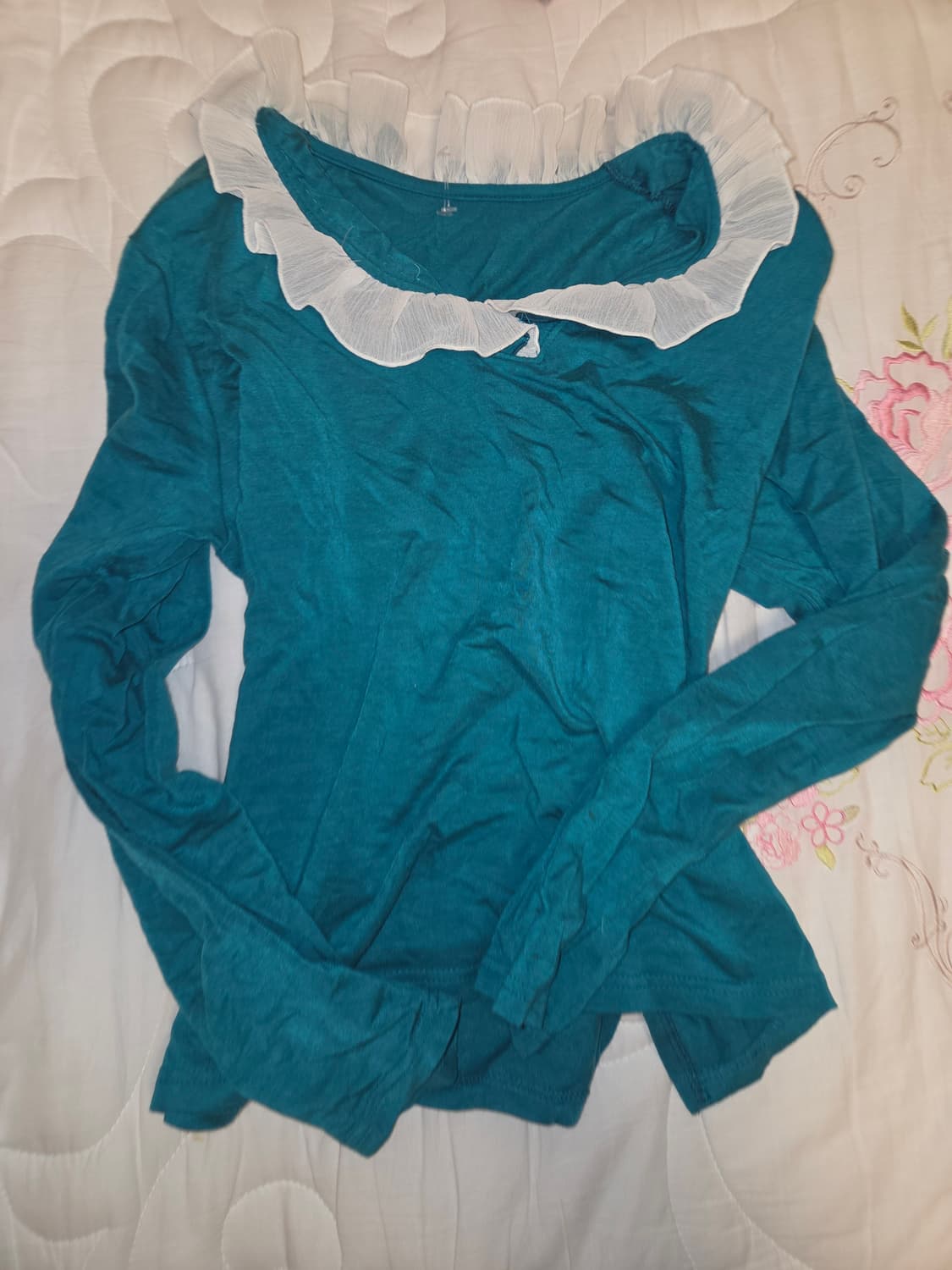 모리걸 갸루 괴짜너드 민트 탑 상품이미지1