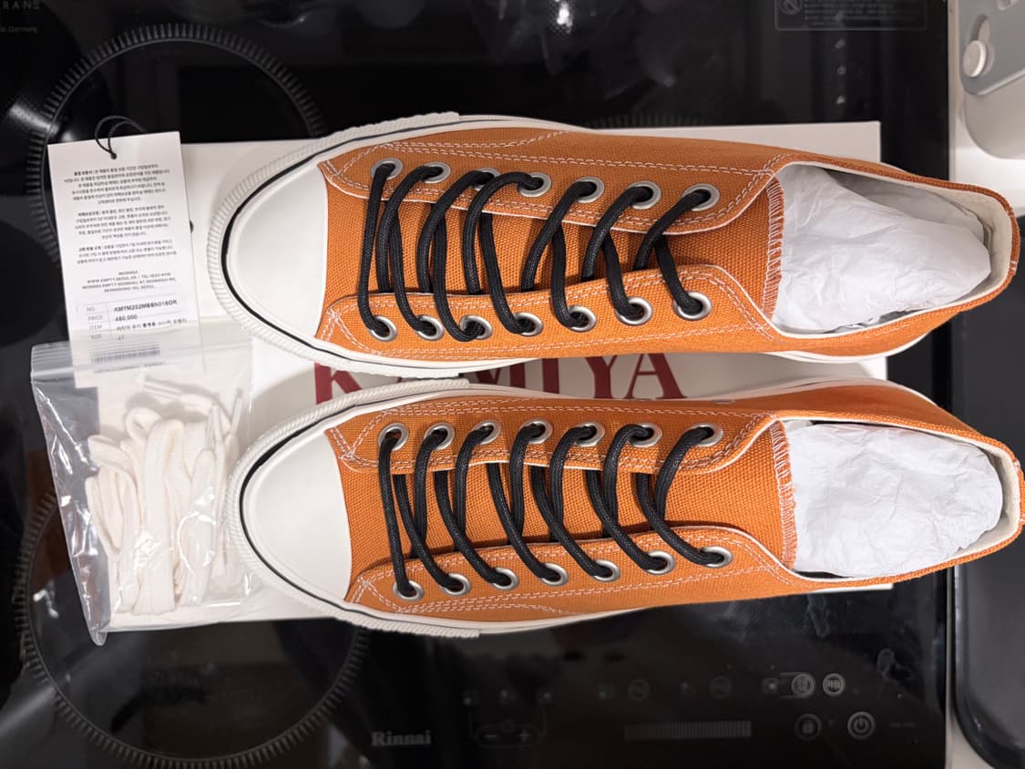 Kamiya 조이 플랫폼 오렌지 스니커즈 41사이즈 상품이미지1