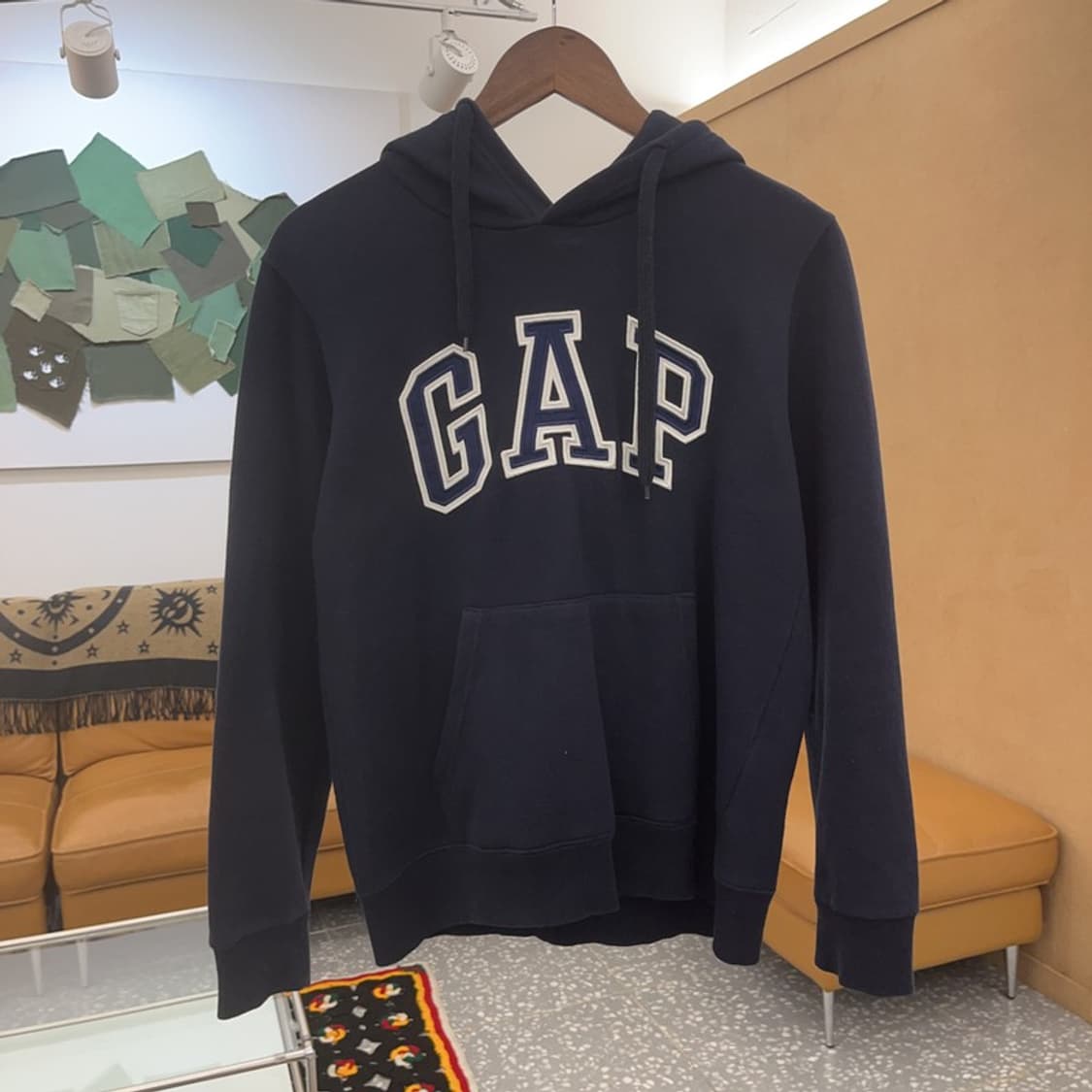 갭 올드스쿨 빅로고 약기모 후드티 S C06885 상품이미지3