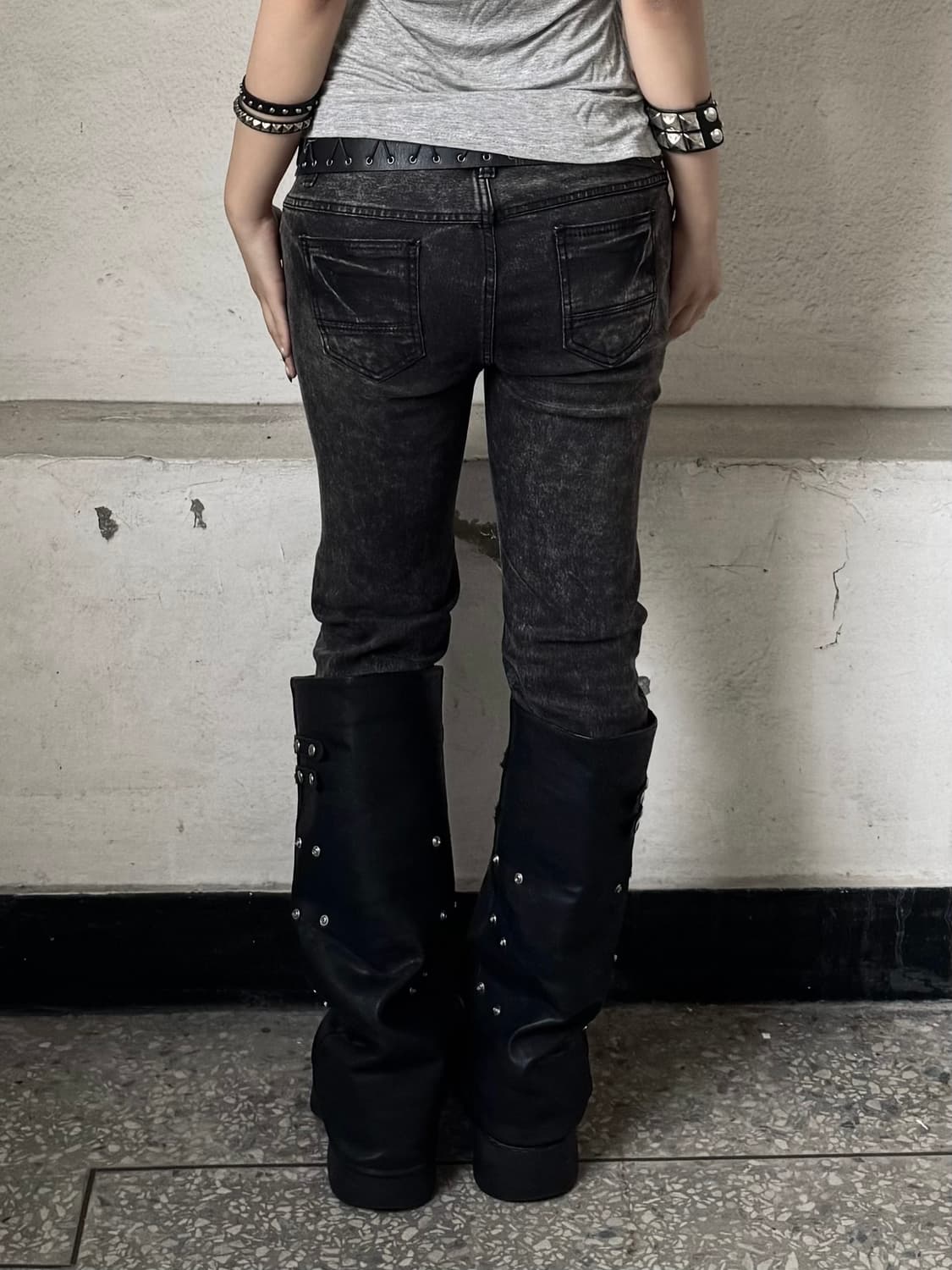 Washed skinny jeans 상품이미지2