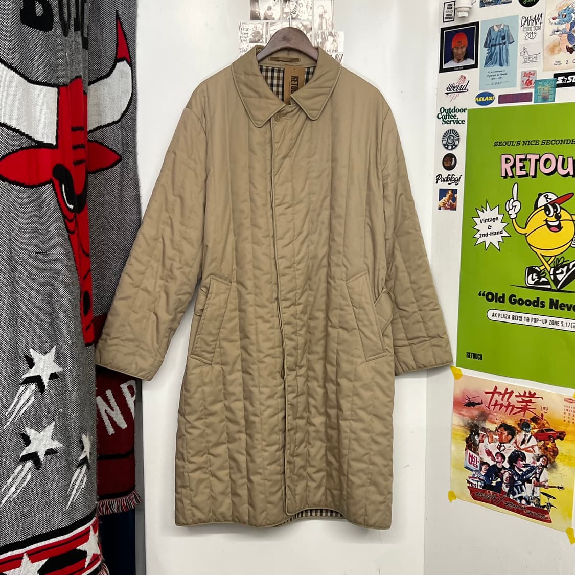 아쿠아스큐텀 퀼팅 싱글 코트 상품이미지3