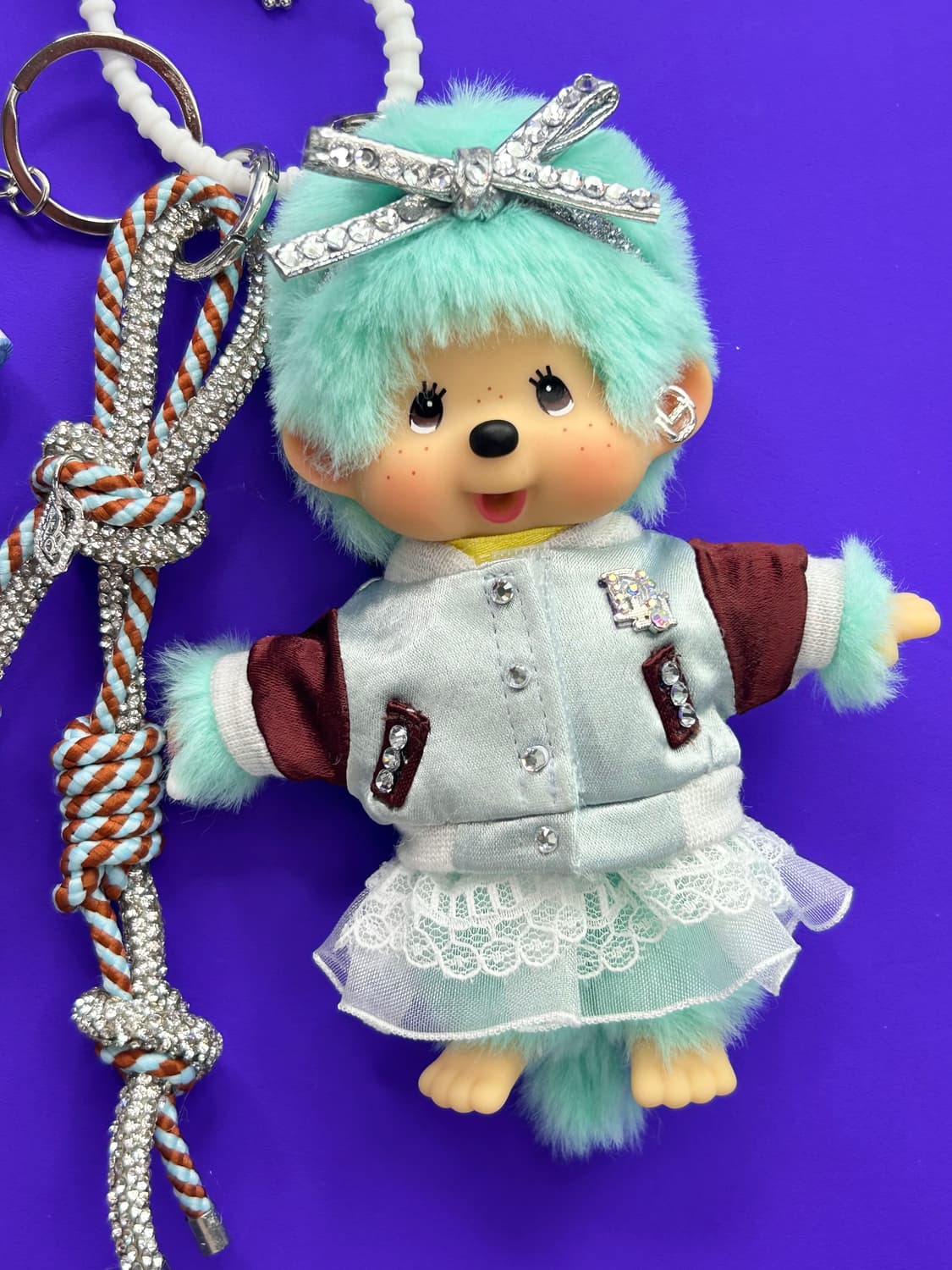 (65) ✨💚정품몬치치커스텀 민트 퍼 리본 스타일 상품이미지2