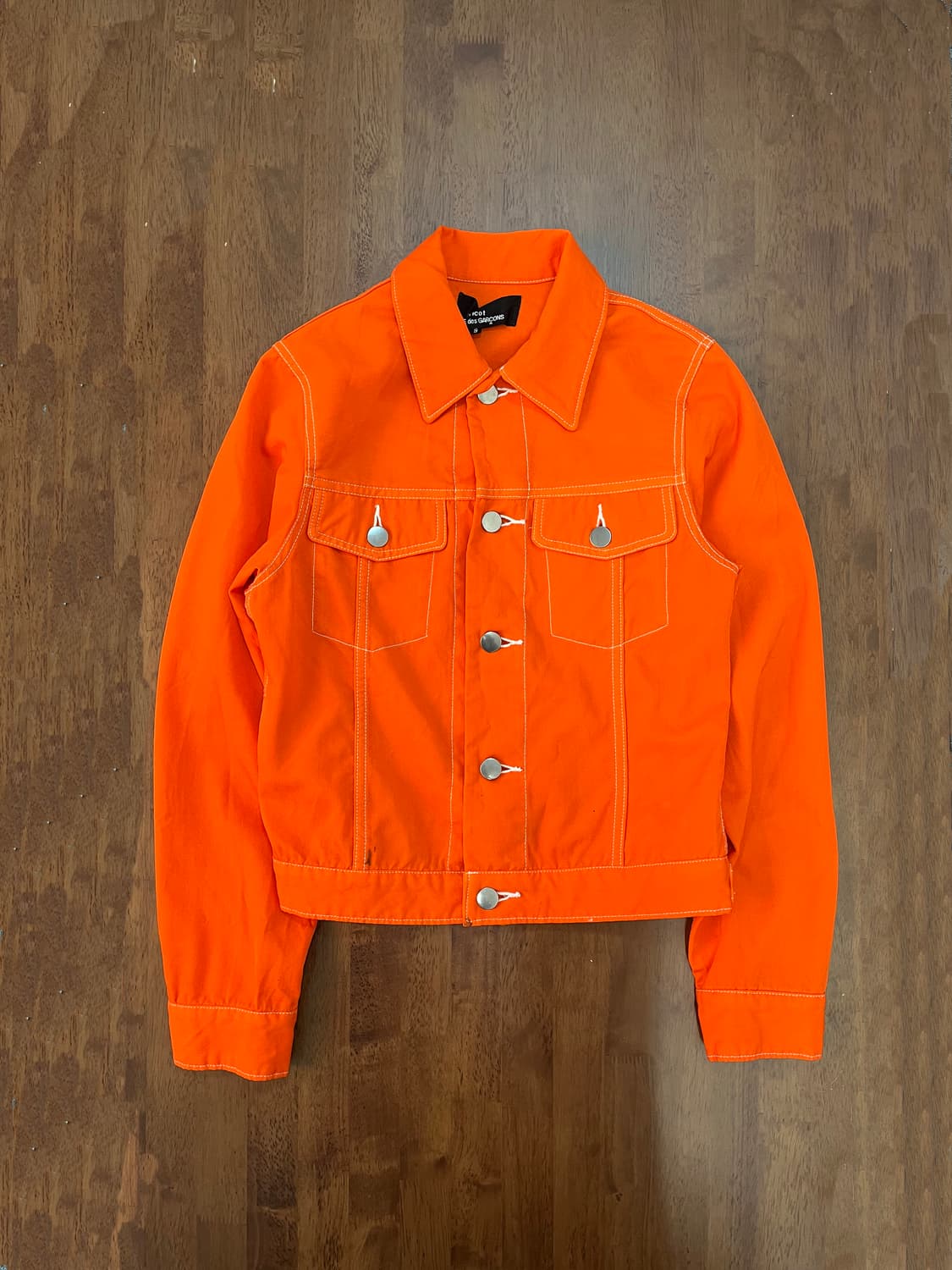 꼼데가르송 AD2000 오렌지 셔츠 자켓 상품이미지3