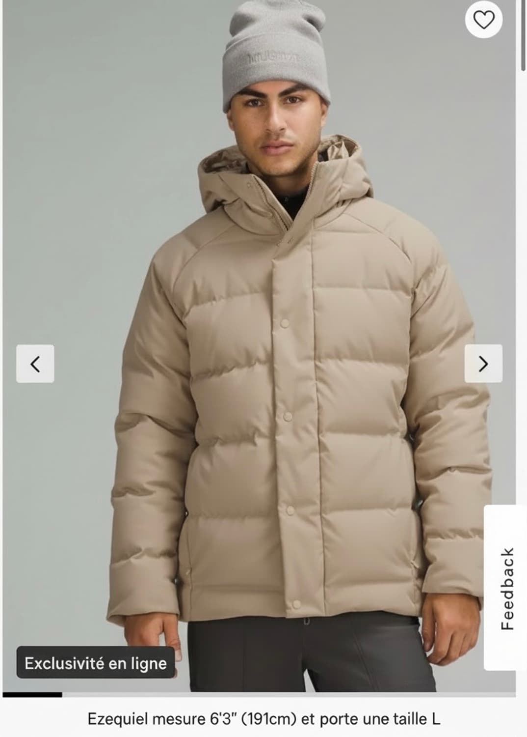 룰루레몬 Wunder Puff 600 구스 패딩ㅡ105사이즈 상품이미지2