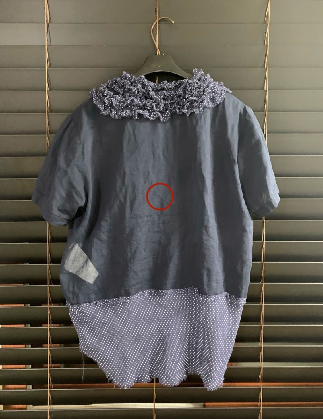 꼼데가르송 도트 시스루 메시 반팔 상품이미지7