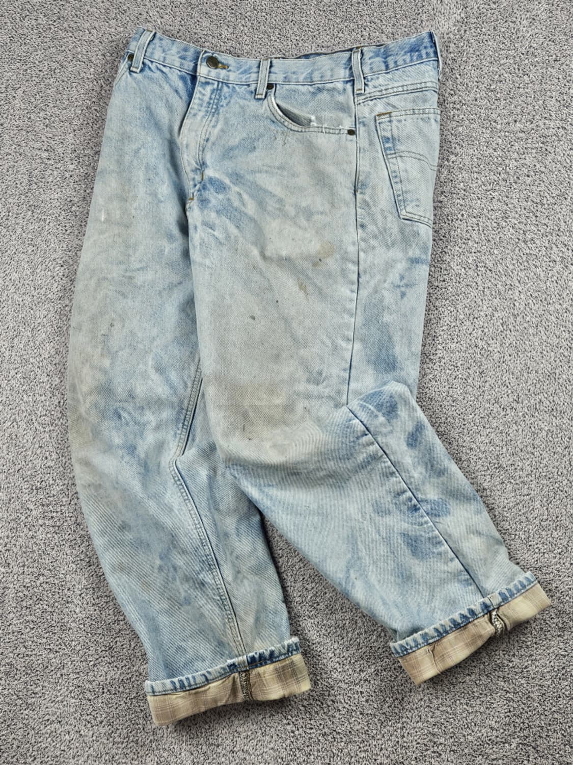 칼하트 헤비 플란넬 워시드 데님 워크 팬츠 ( 36X30 )/ 10518 상품이미지3