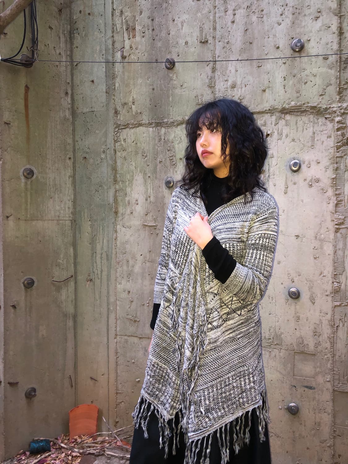 grunge shawl cardigan 상품이미지4