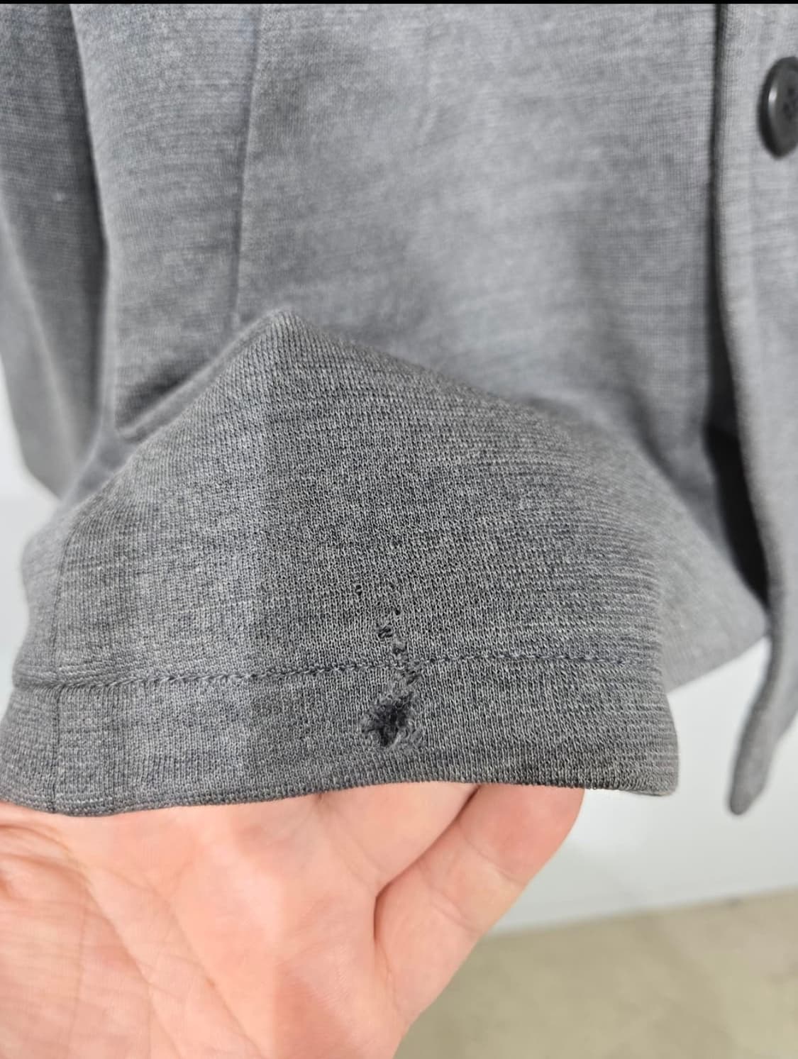 요지야마모토 회색 더블 버튼 피코트  상품이미지5