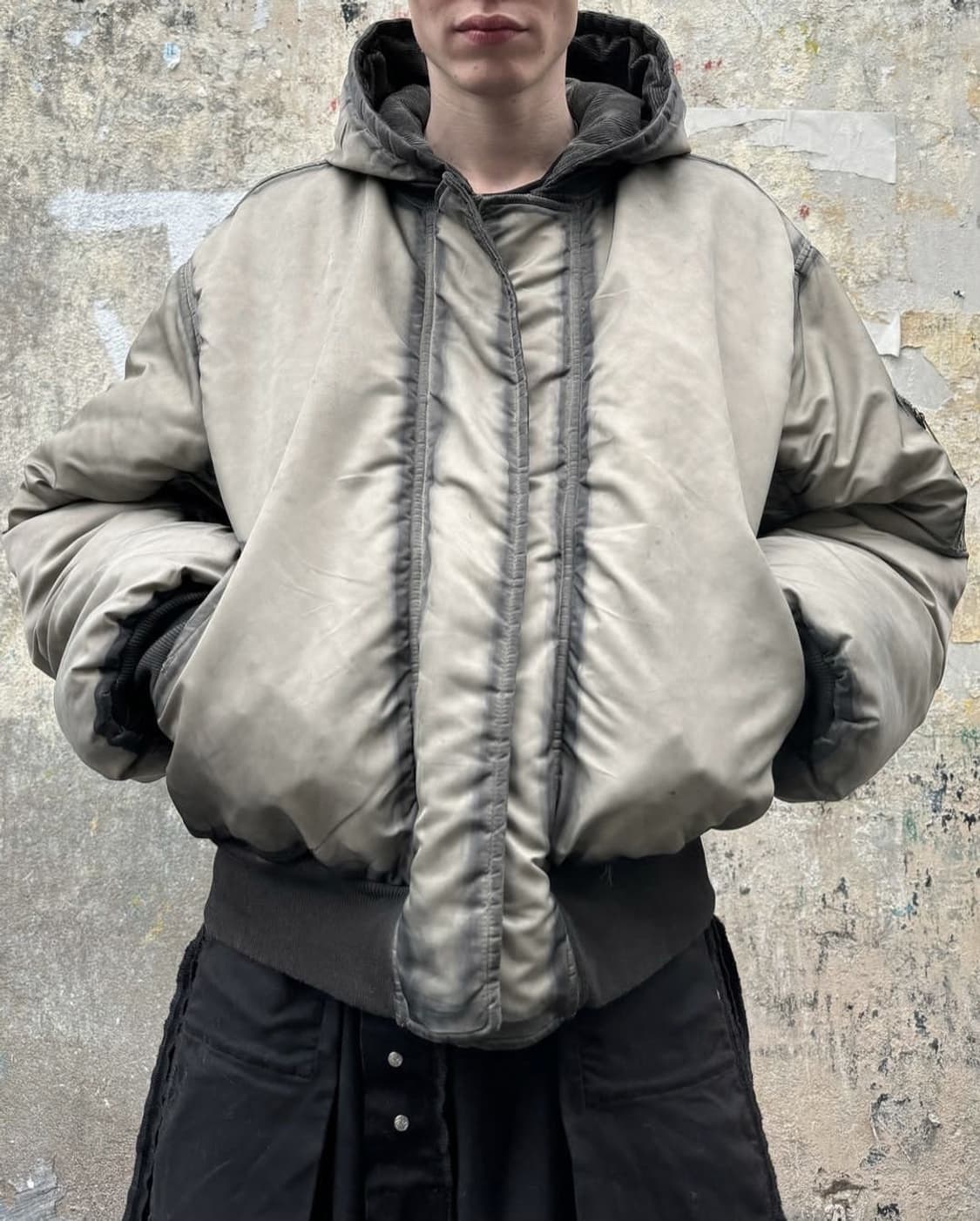 No faith studios 워시드 리버시블 헤비 봄버 상품이미지1