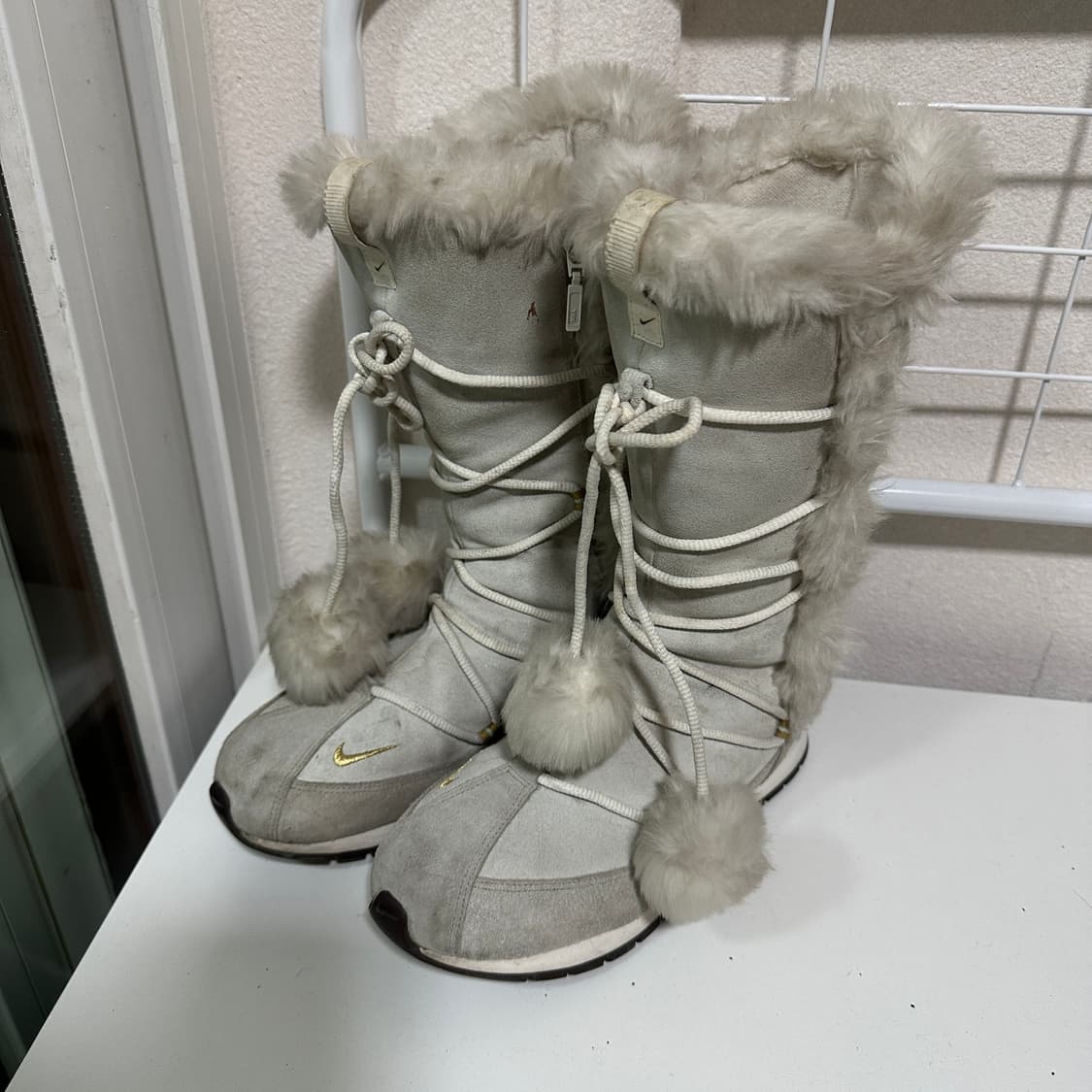 빈티지 나이키 폼폼 롱부츠 퍼 부츠 240 상품이미지1