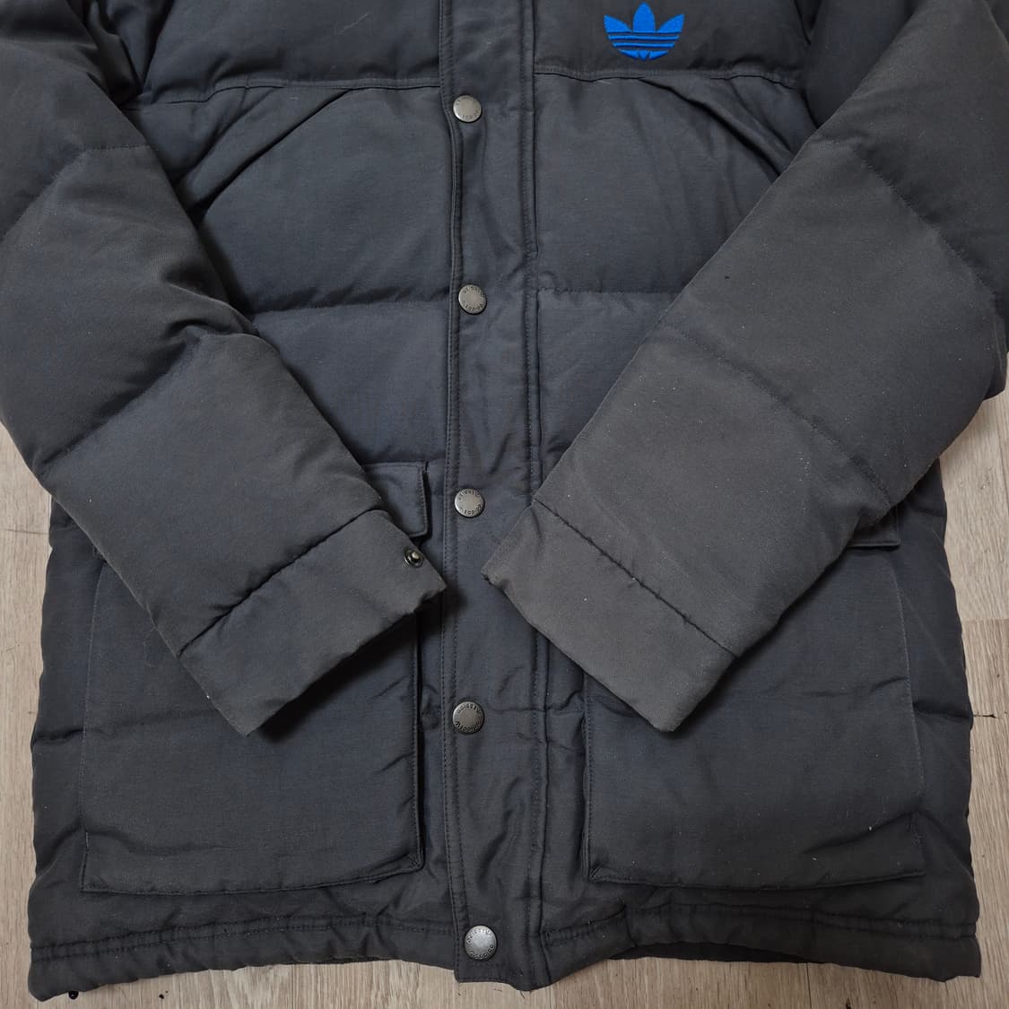 아디다스 파이어버드 유로파 덕다운 퍼후드 패딩 점퍼 M(95) 상품이미지3