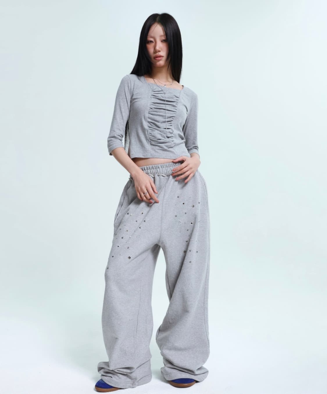 알디유 스터드 팬츠 상품이미지2