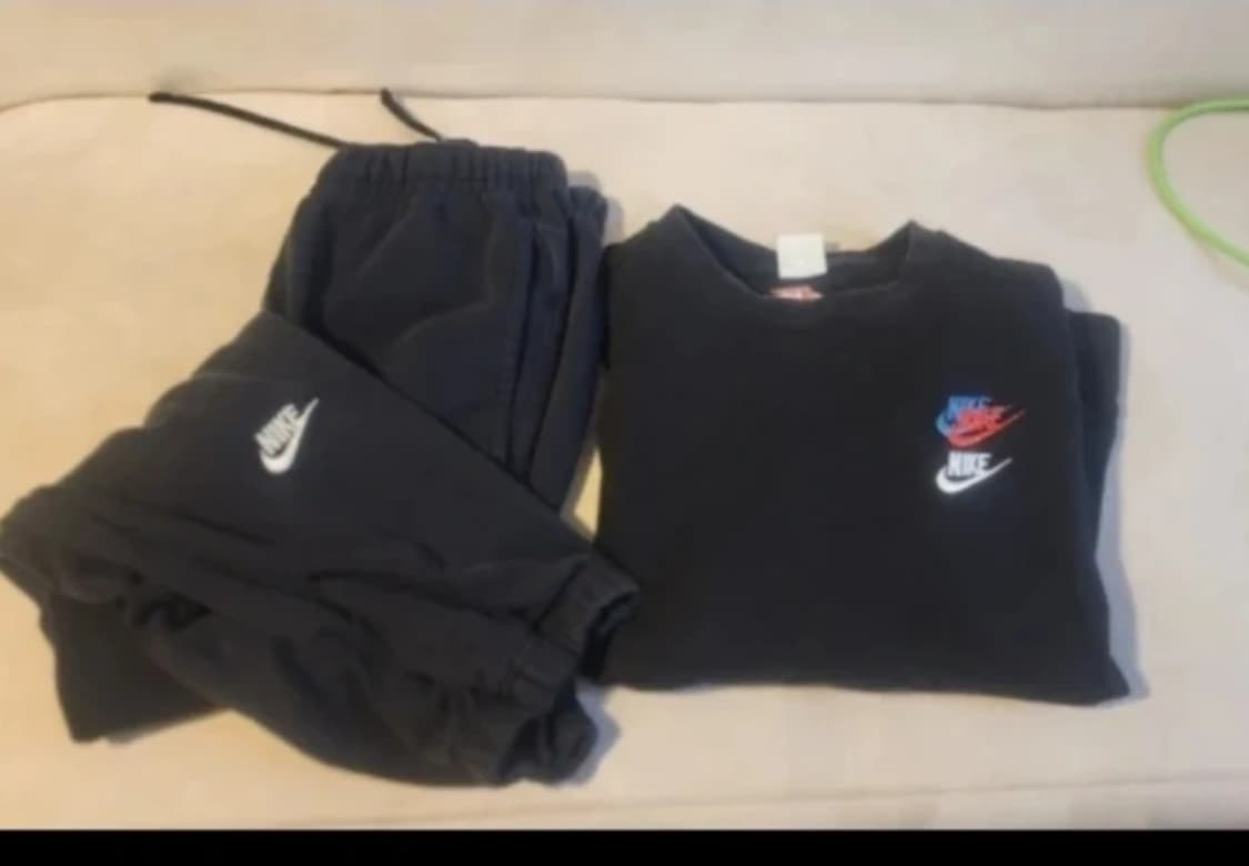 나이키 프렌치테리 블랙 세트 L, S 상품이미지1