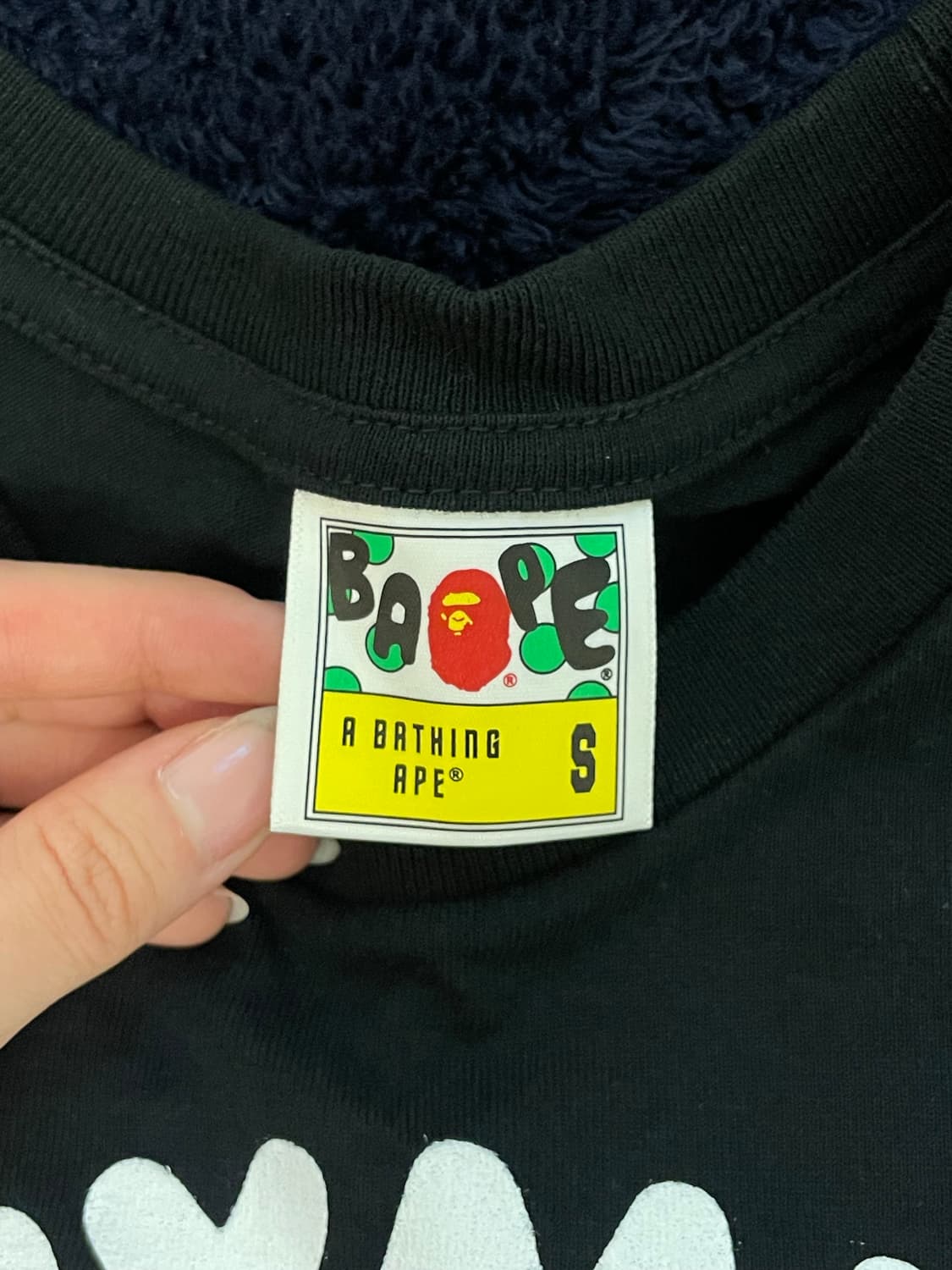 베이프 재팬 베이비 마일로 black 반팔 상품이미지3