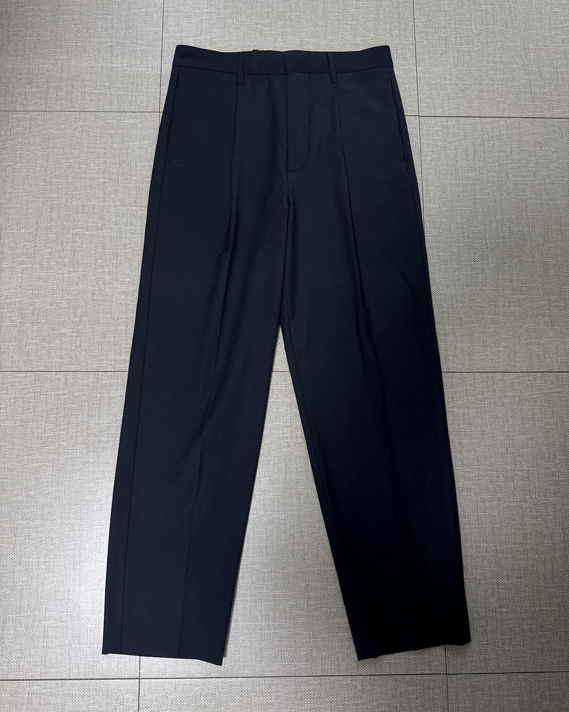 포터리 원 플리츠 슬랙스 팬츠 다크네이비 1 상품이미지1