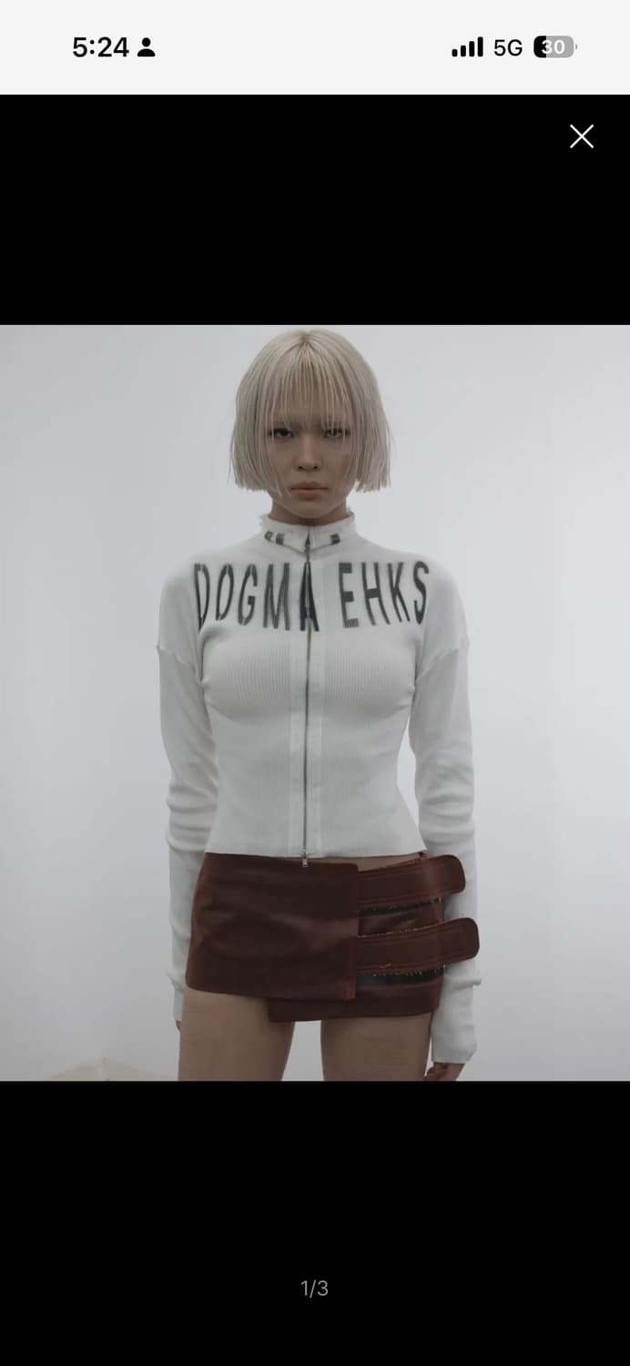 도그마엑스 BICYCLE TOP LONG SLEEVE WHITE 상품이미지1