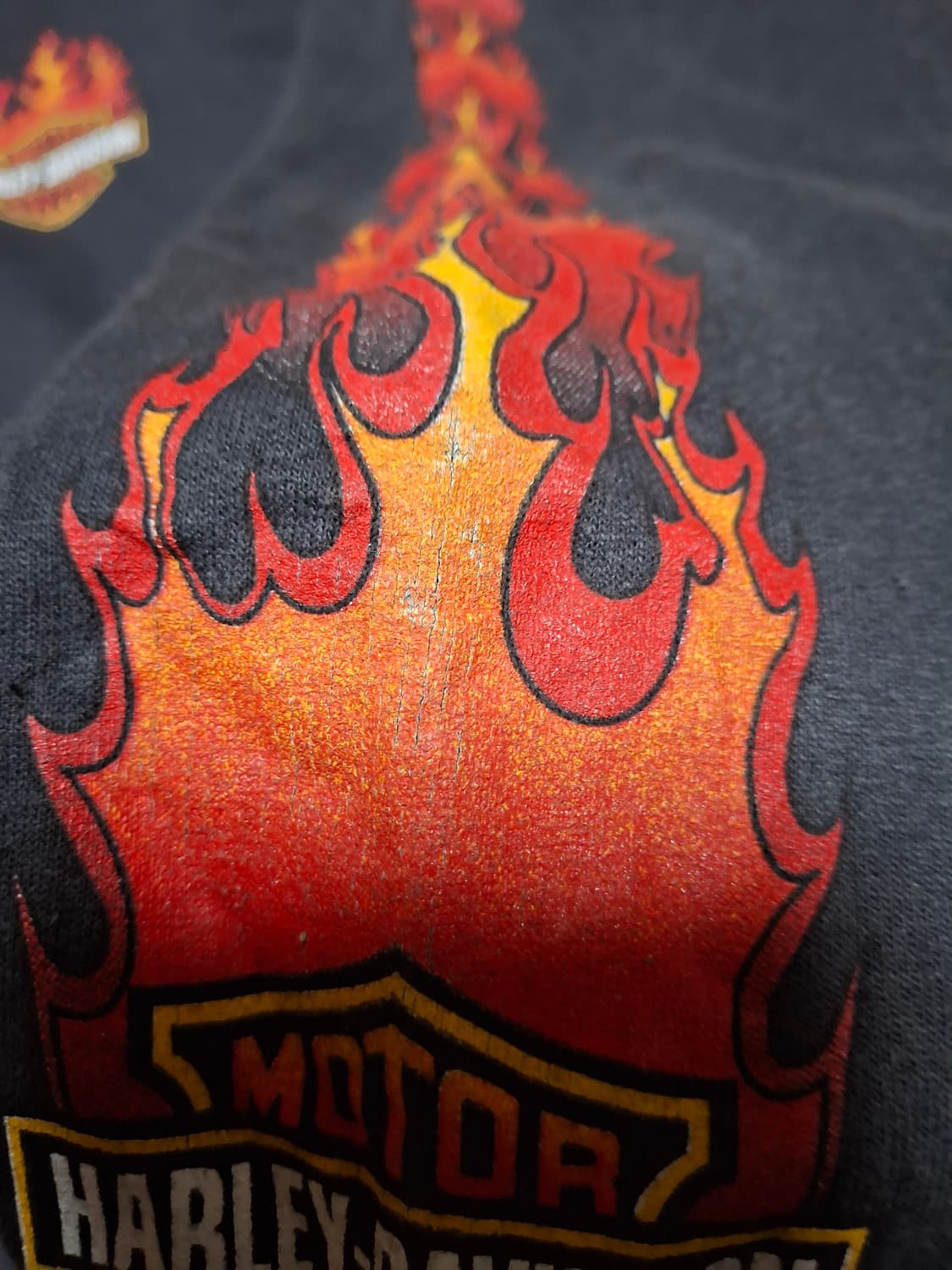 00s 할리 데이비슨 플레임 집업 파카,후디 상품이미지4