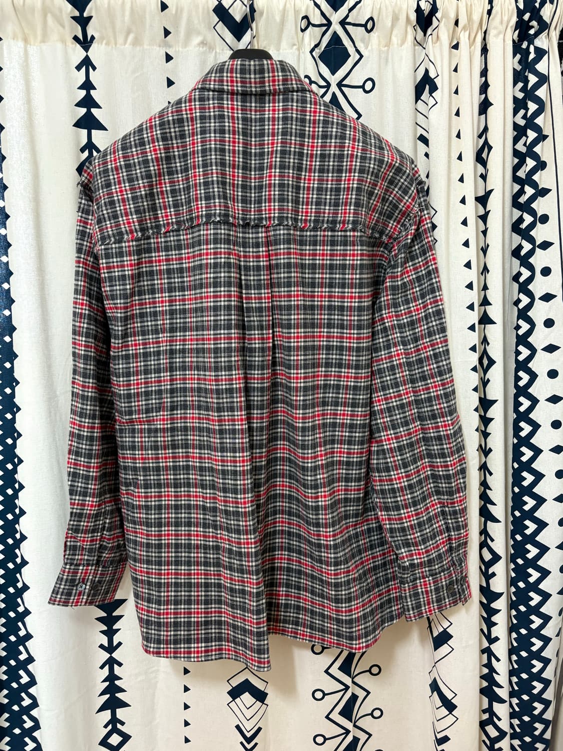 쿠어 / 컷오프 체크 셔츠 상품이미지6