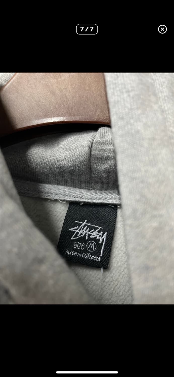 스투시 베이직로고 그레이 후드티 A3019 상품이미지7