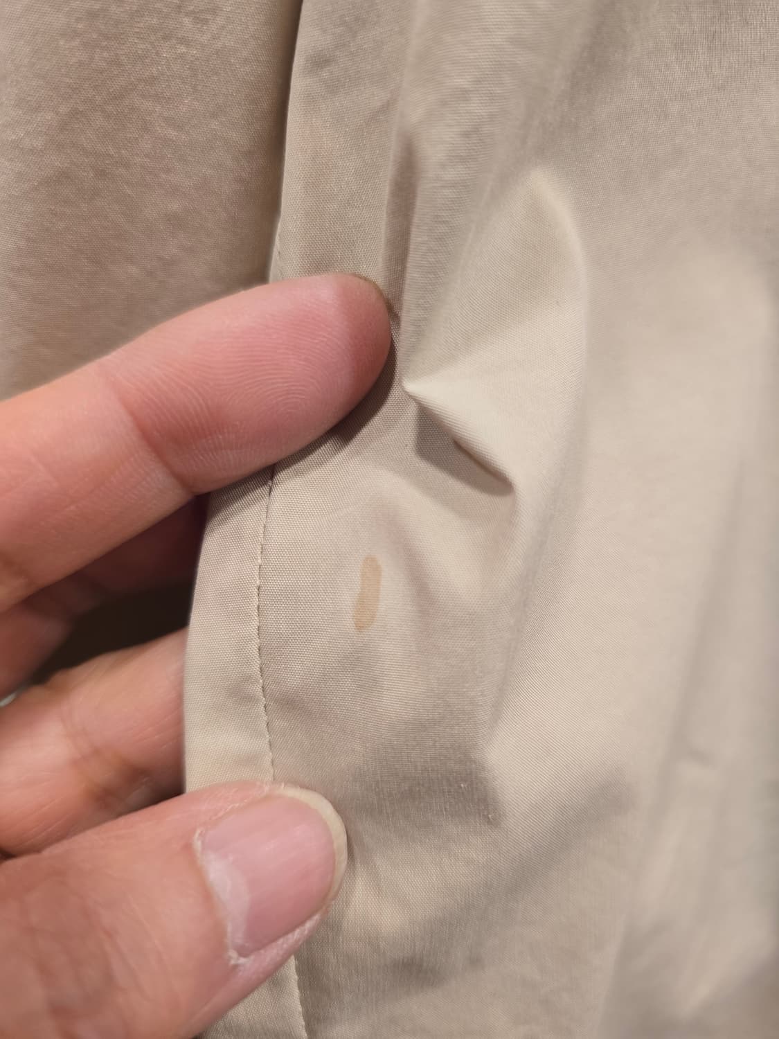 시스템 옴므 베이지색 오퍼핏 셔츠 95~100 상품이미지10