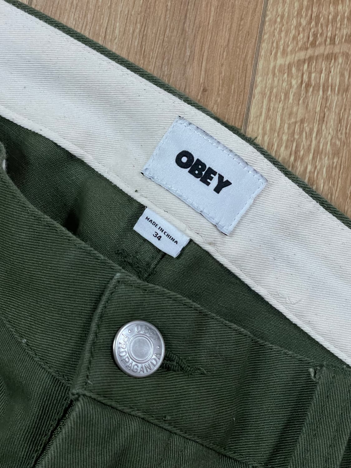 오베이 카펜터 팬츠 올리브 34 상품이미지3