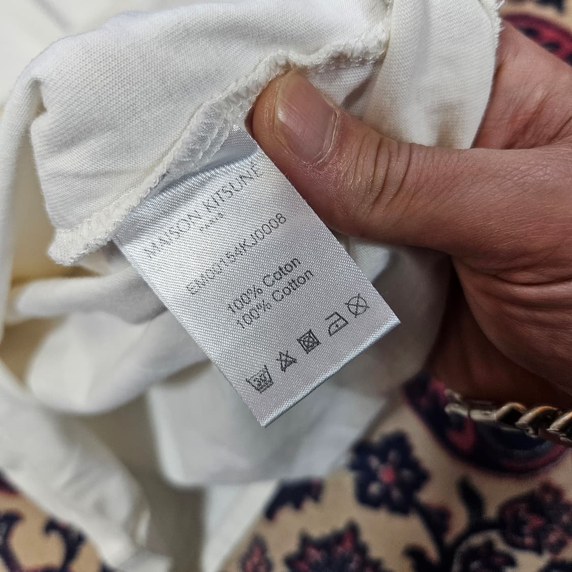 메종키츠네 20ss 빅폭스 패치드 반팔 L size 상품이미지5