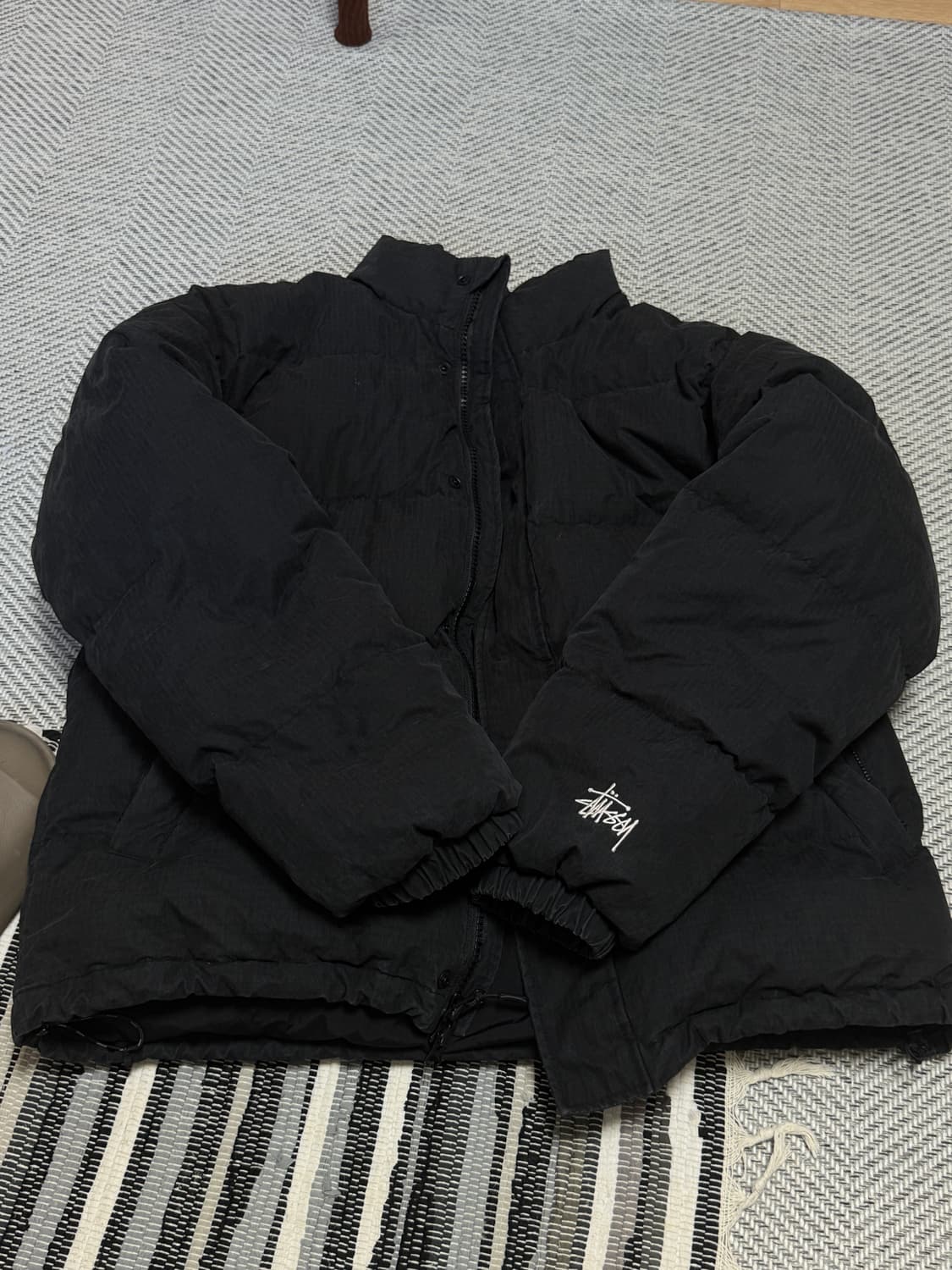 스투시 립스탑 다운 푸퍼 패딩 자켓 m 상품이미지4