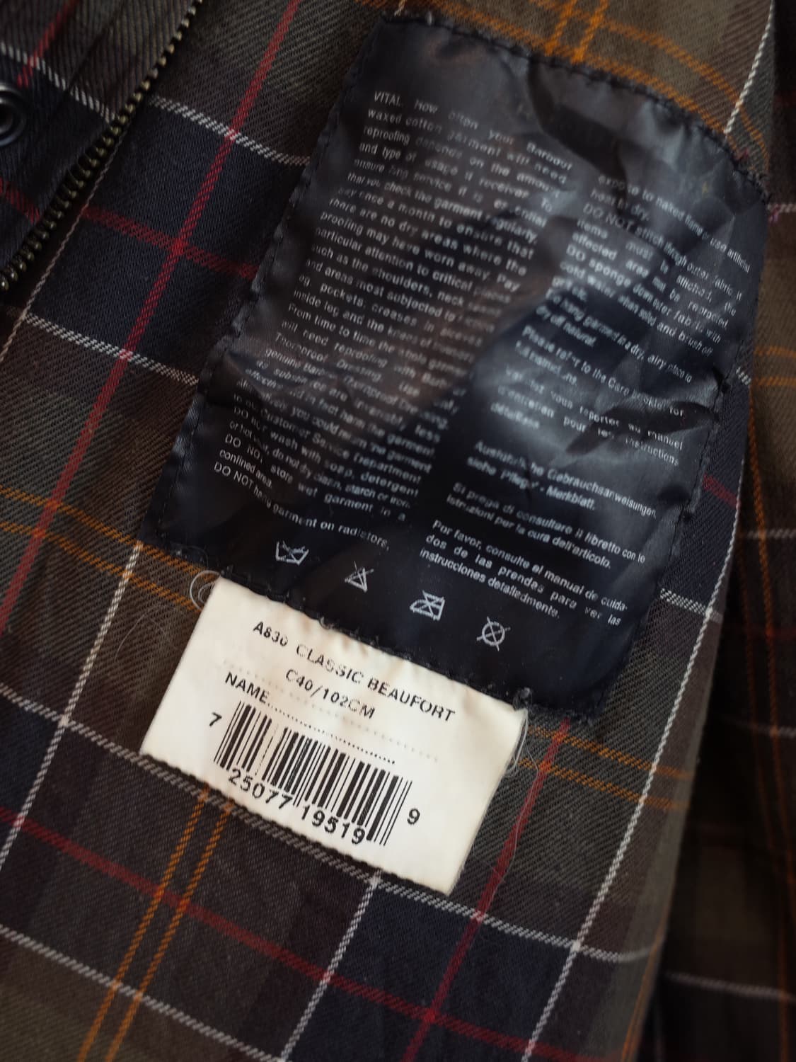 BARBOUR BEAUFORT 바버 뷰포트 왁스자켓 상품이미지7