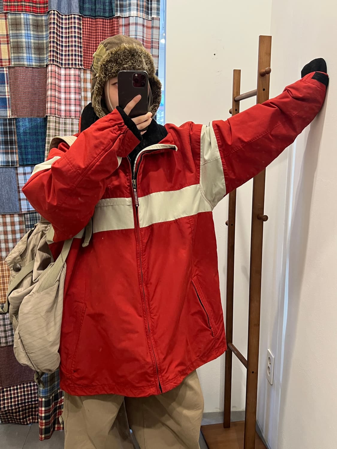 퀵실버 레드 패딩  상품이미지2